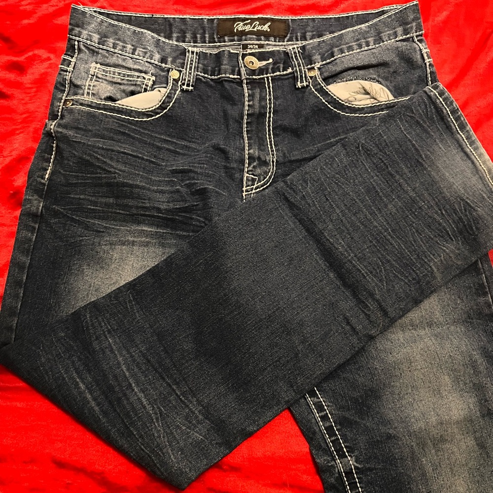 True luck men’s denim jeans